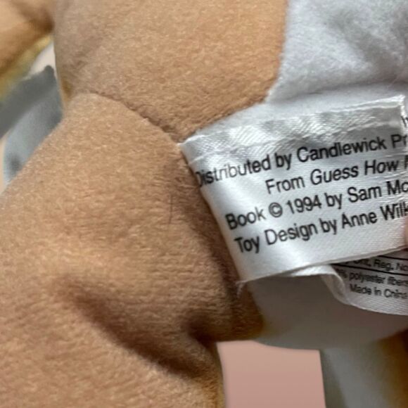 1995 VTG Guess How Much I Love You? Tenth Anniversary Plush Big Nut Brown Hair - Picture 4 of 4